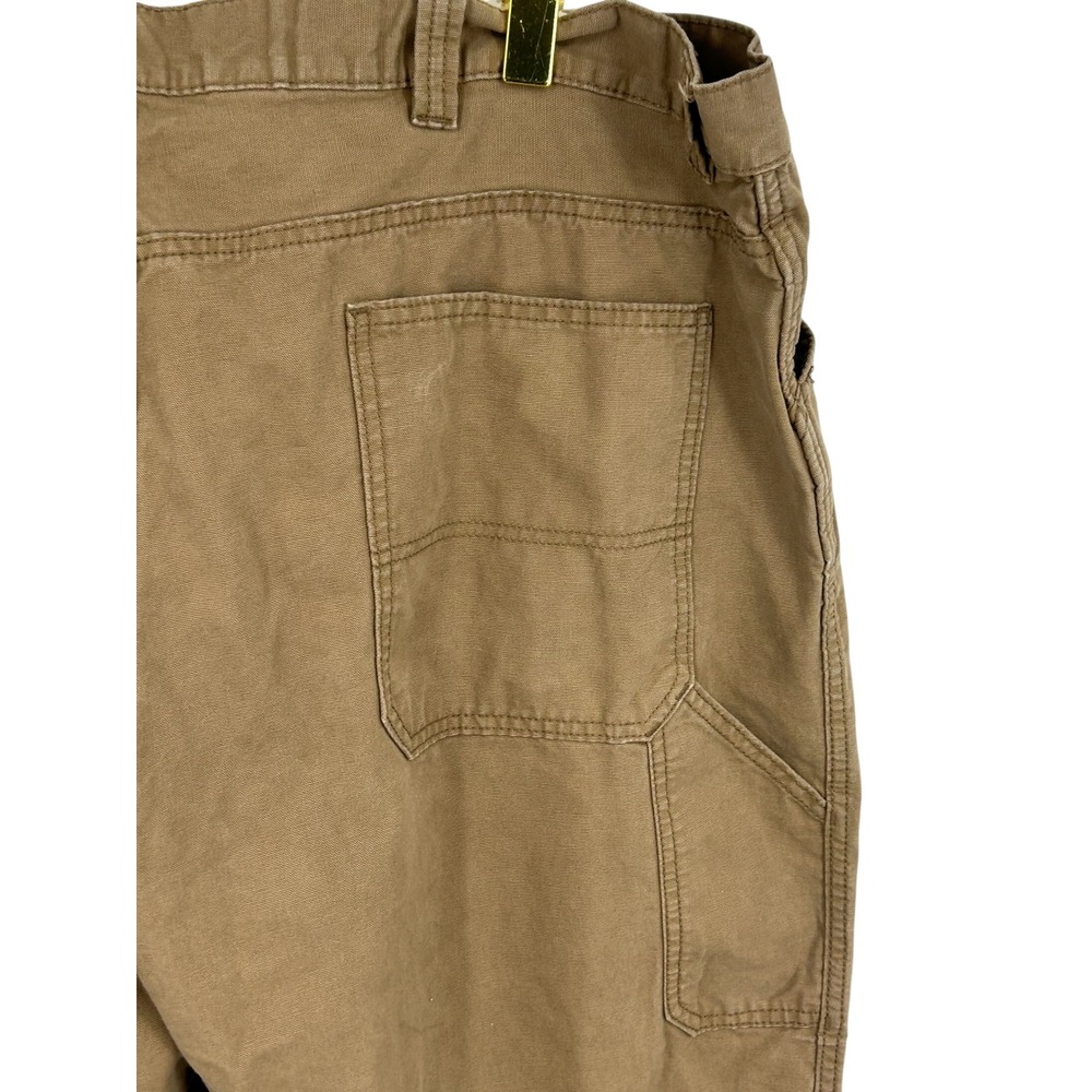 Blue Mountain Mens Tan Canvas Utility Work Pants Size 44x32 Carpenter Style - Picture 6 of 8